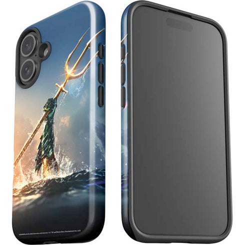 DC Comics Aquaman Movie Poster Trident iPhone 16 Plus Impact Case